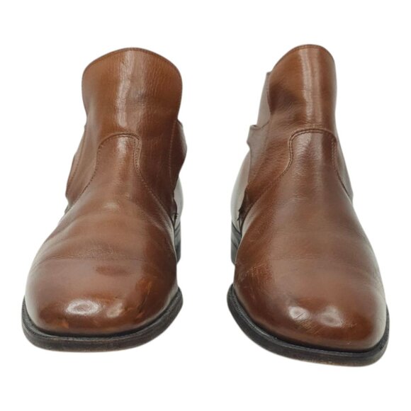 French Shriner Ankle Boot Mens 8.5 E Vintage Dress Monk Strap Buckle Leather - Picture 3 of 16